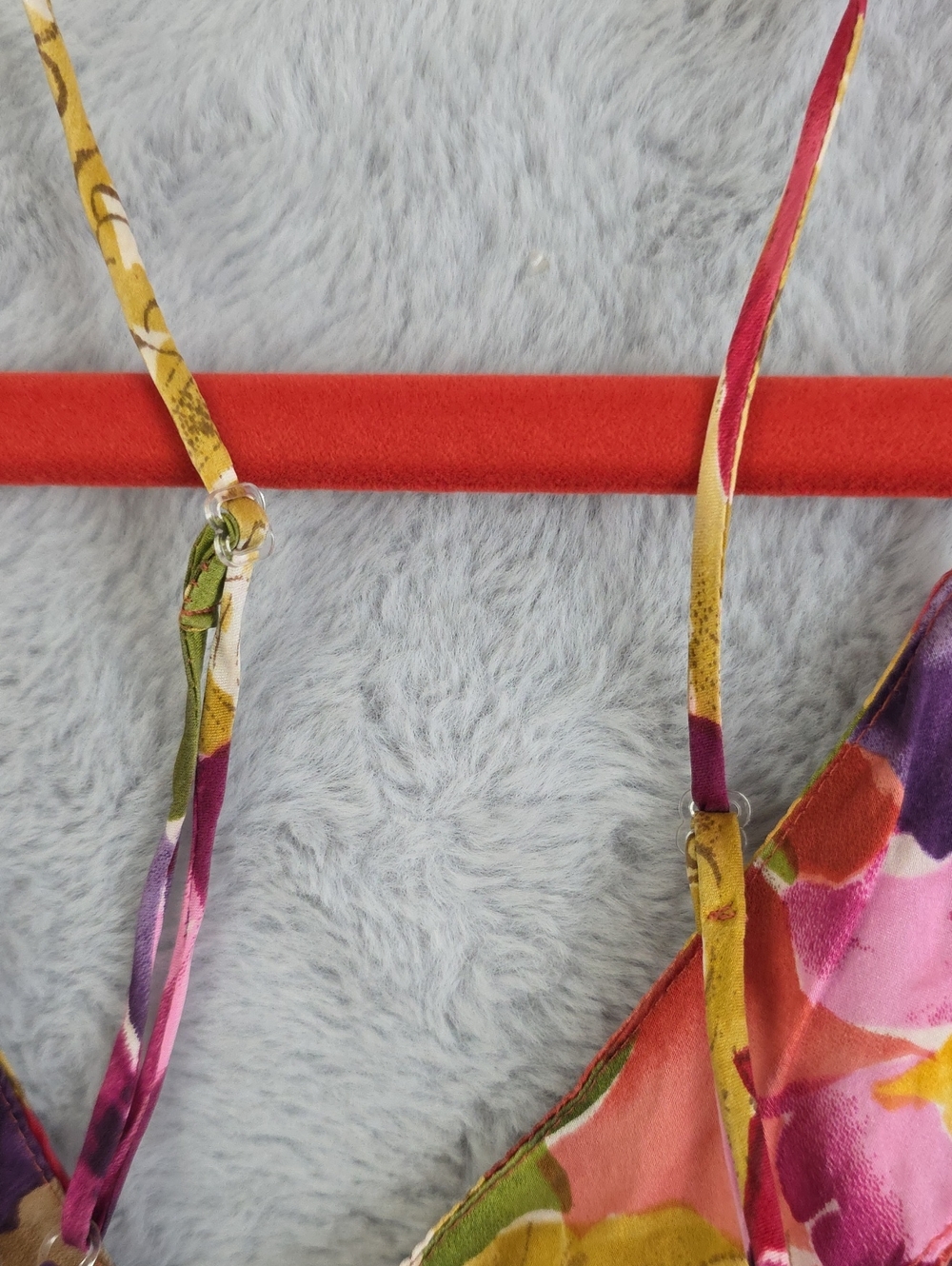 Victoria's Secret 100% Silk Floral Cowl Neck Cami Tank Top Size L - Picture 8 of 8